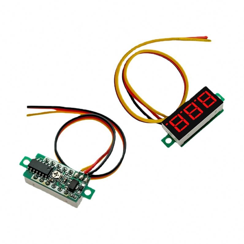 Mini 0.28 inch 3 Wires Digital Voltmeter Red LED Display 0-100V Panel Voltage Meter Module